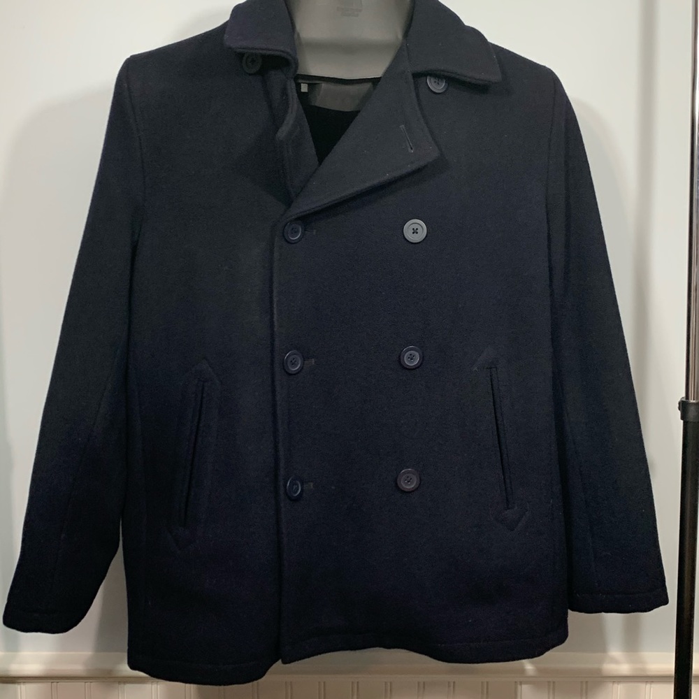 L.L. Bean Men's Navy Pea Coat